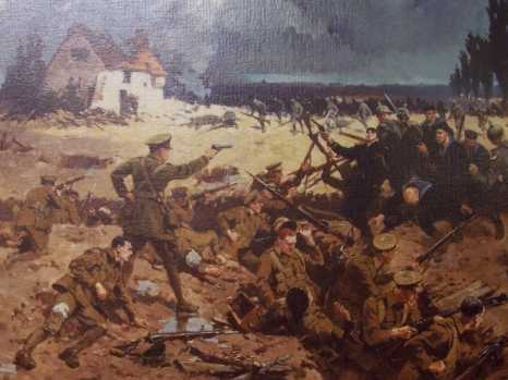 Painting of the 2nd battle of Ypres